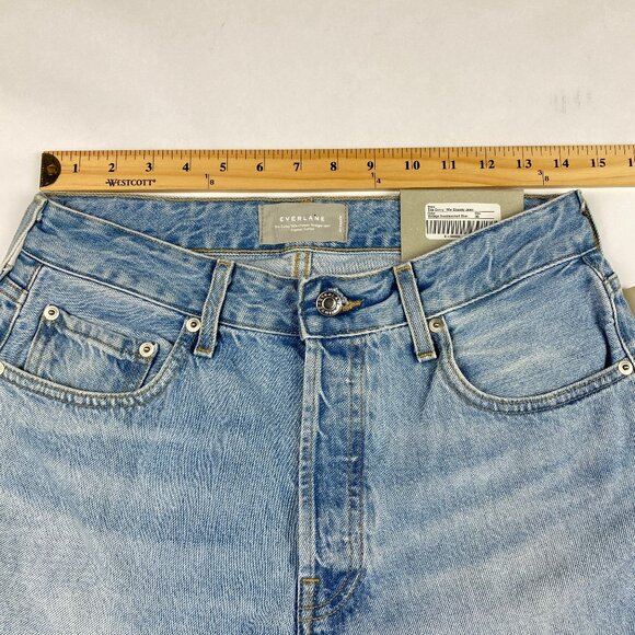 NWT Everlane Jeans Women's Size 30 The Curvy '90s Cheeky Blue - Picture 11 of 14